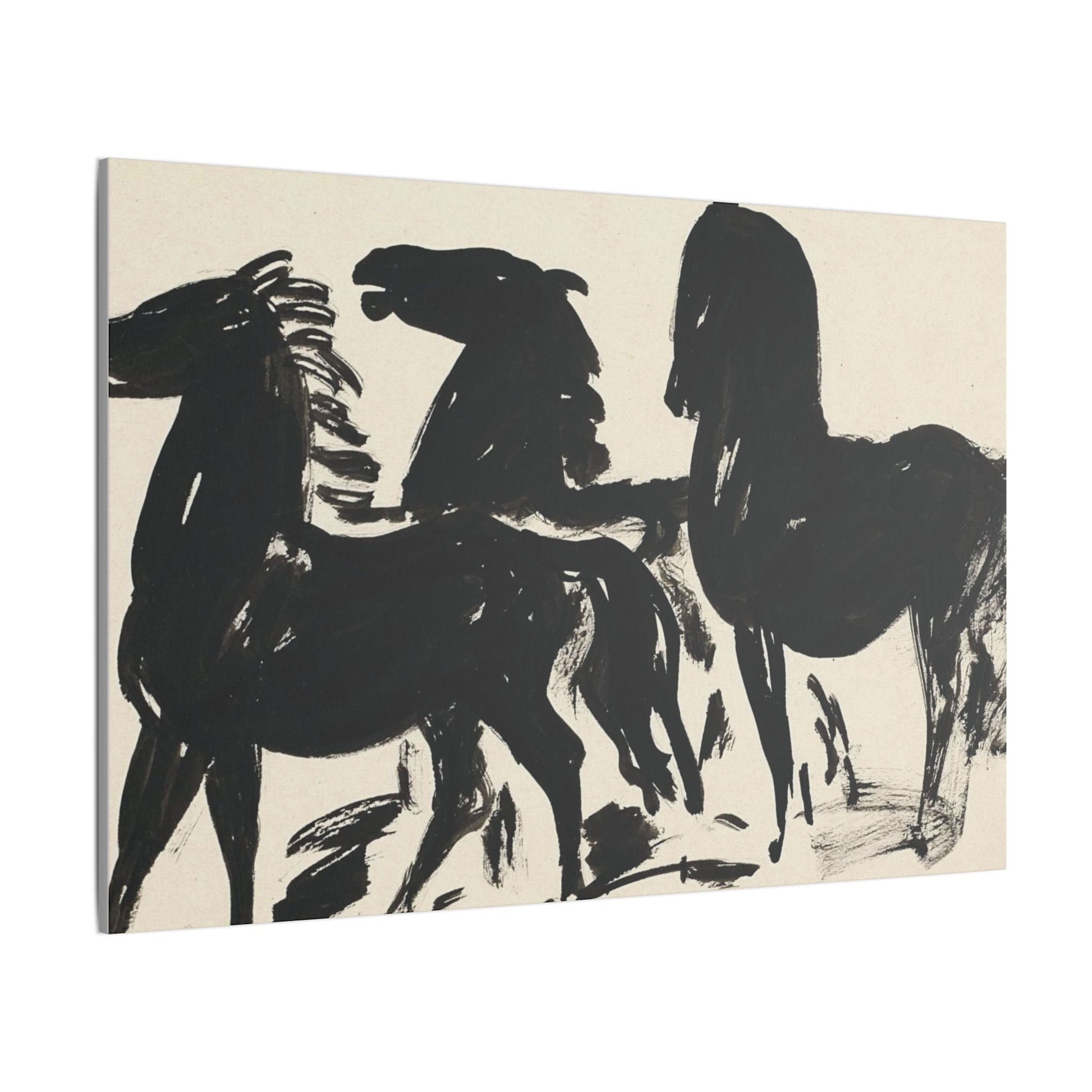 Artistic Horse Silhouette Canvas Print - Modern Decorative Wall Art - Canvas