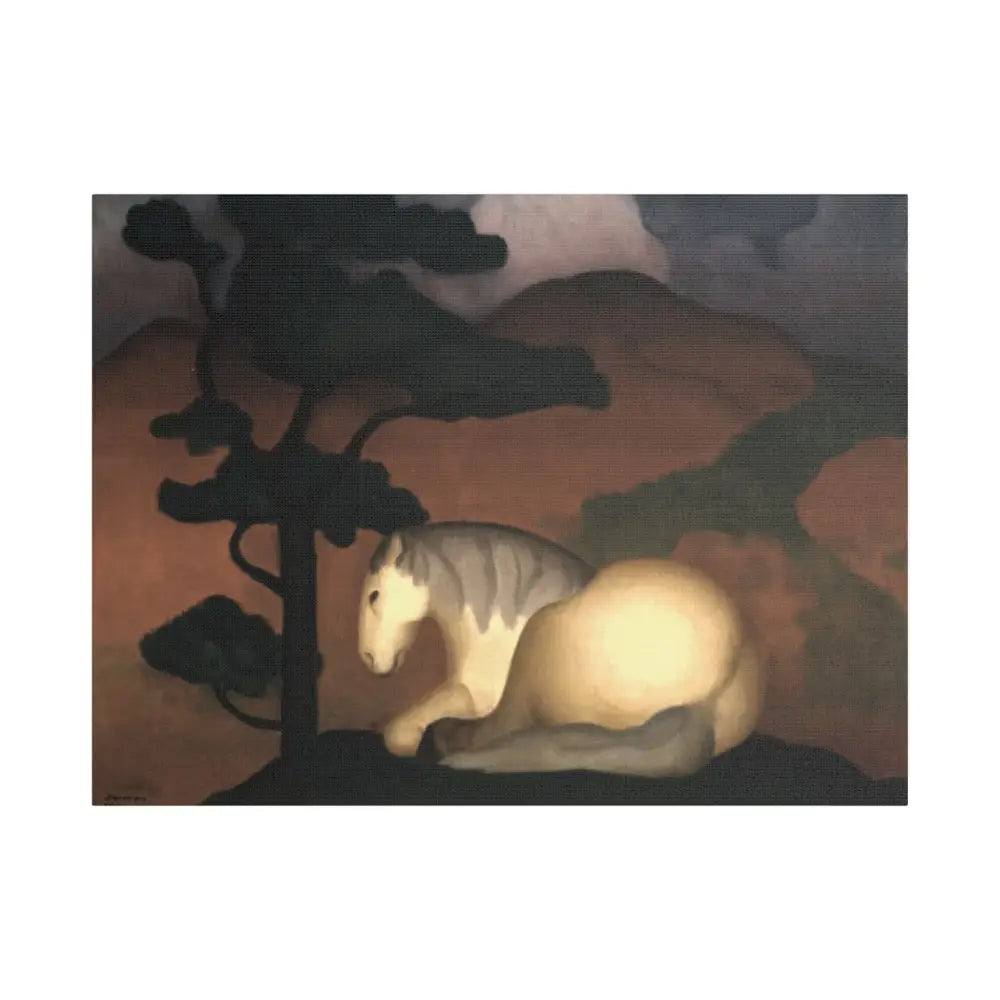 Artistic Stretched Canvas Print - Horse & Landscape Design - 24″ x 18″ (Horizontal) / 1.5’’ - Canvas