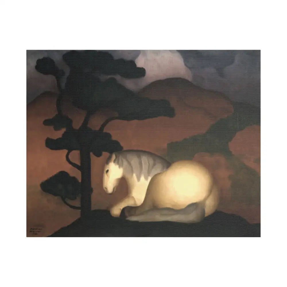 Artistic Stretched Canvas Print - Horse & Landscape Design - 30’’ x 24’’ (Horizontal) / 1.5’’ - Canvas