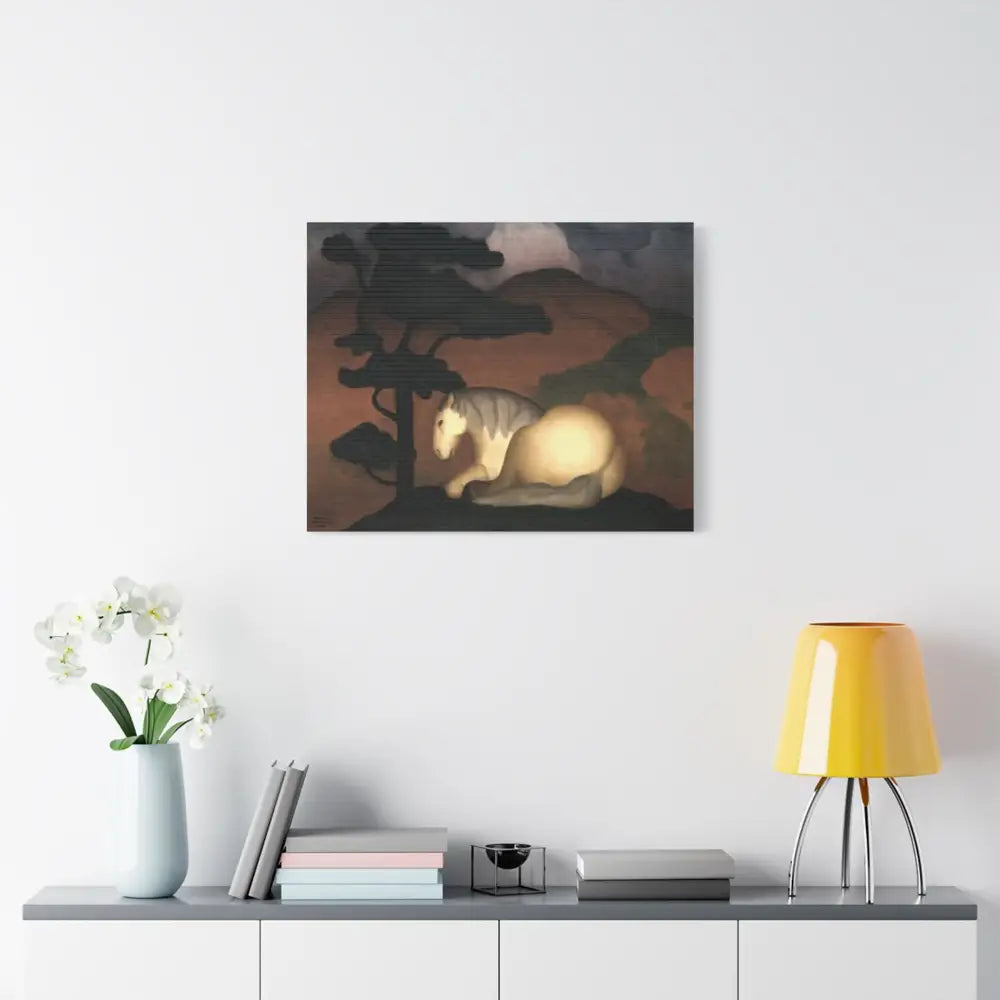 Artistic Stretched Canvas Print - Horse & Landscape Design - Canvas