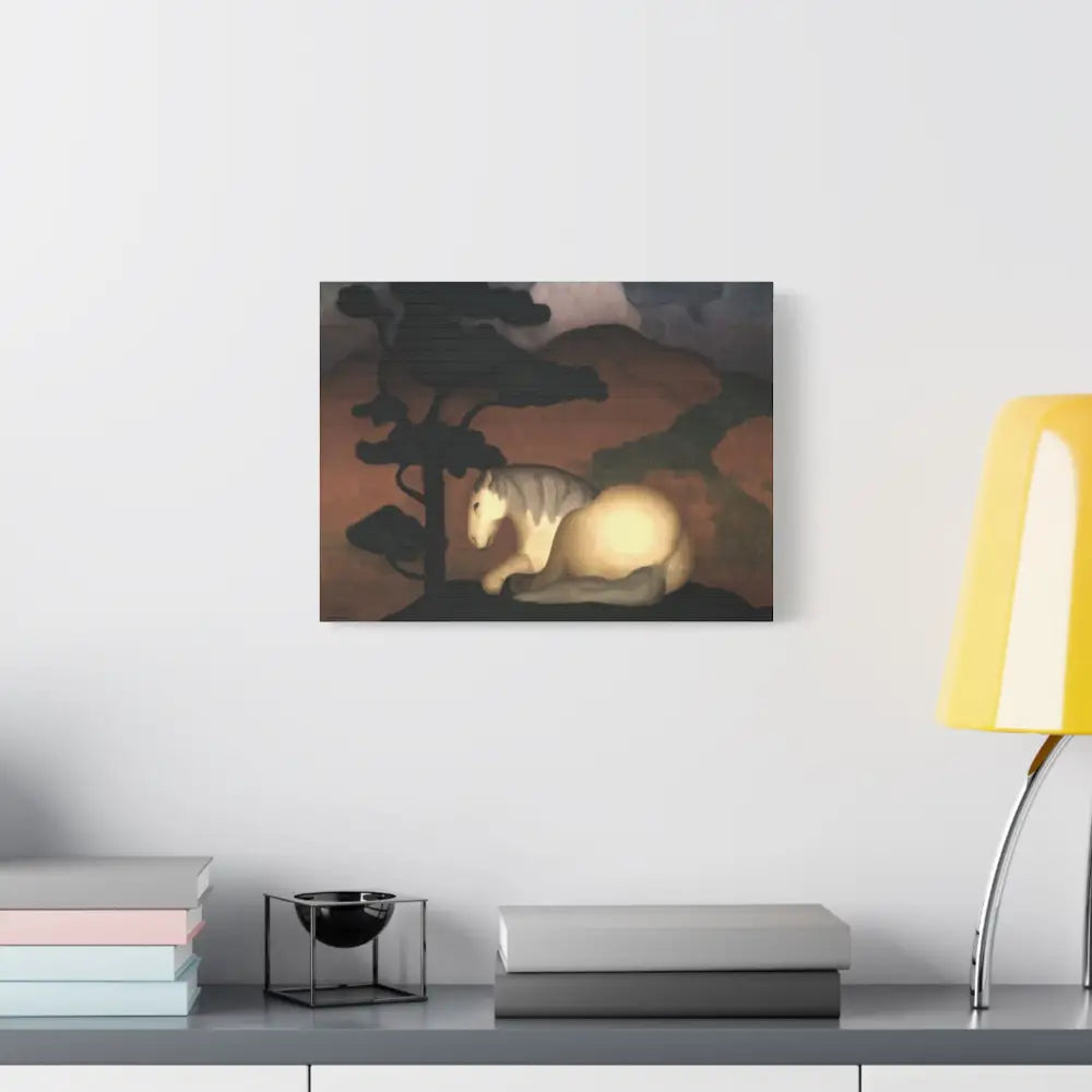 Artistic Stretched Canvas Print - Horse & Landscape Design - Canvas