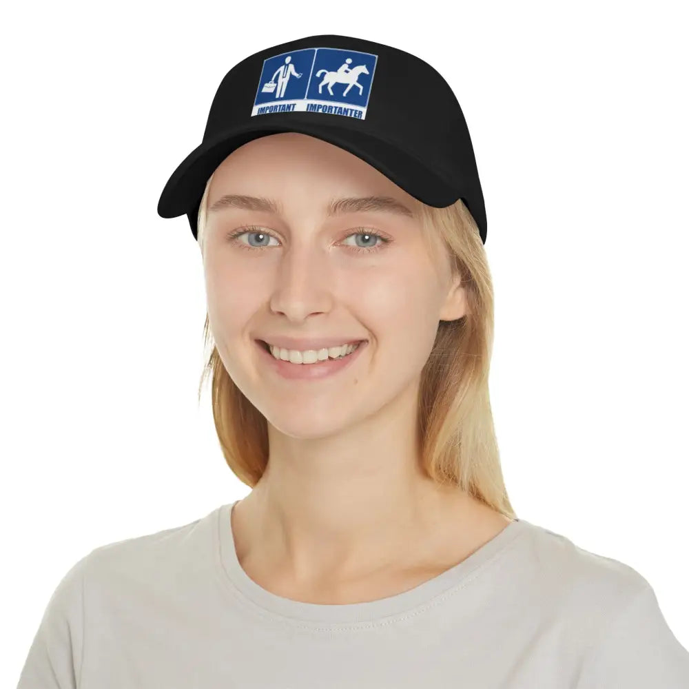 Baseball Cap Funny Quote Work Important Riding Importanter - Hats