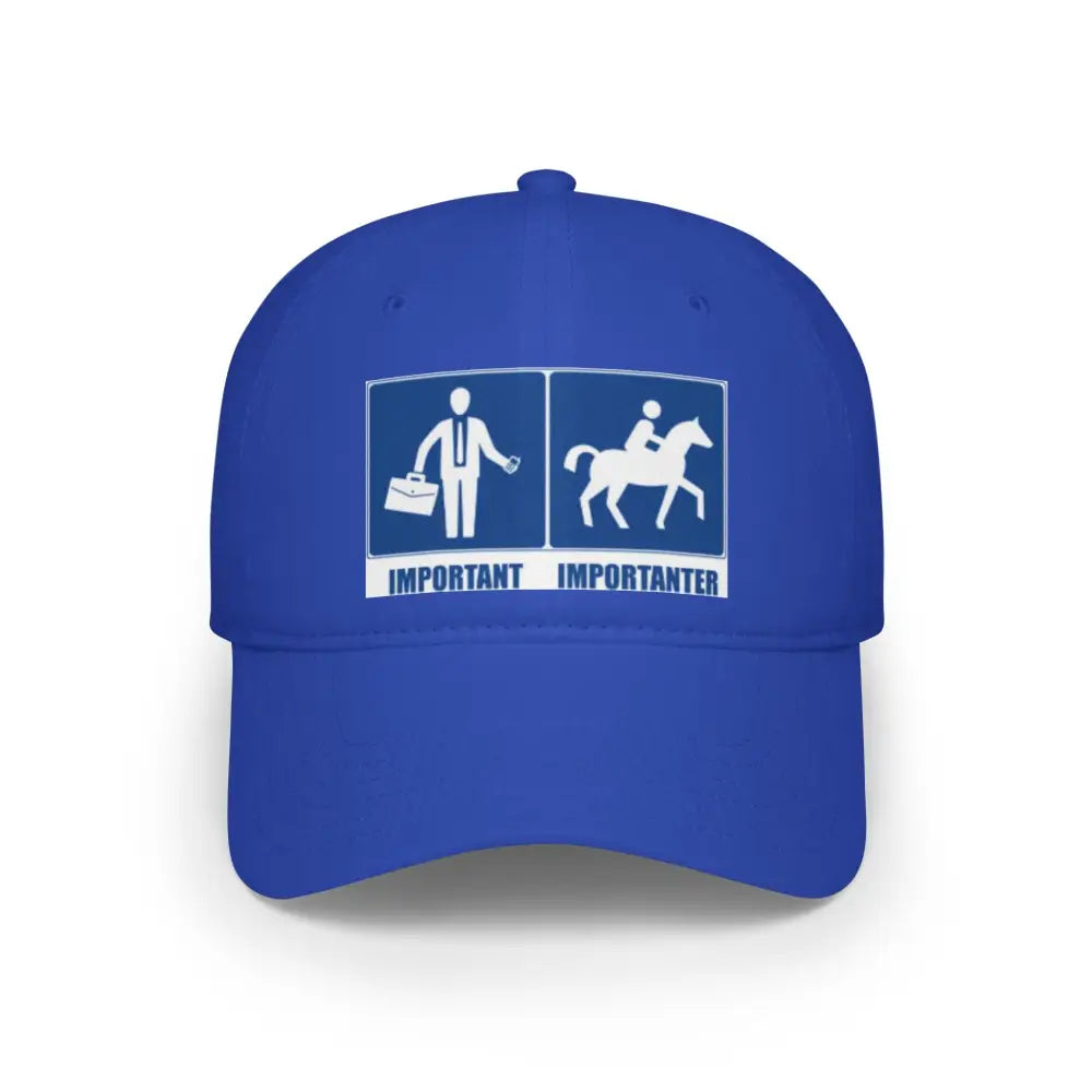 Baseball Cap Funny Quote Work Important Riding Importanter - Royal / One size - Hats