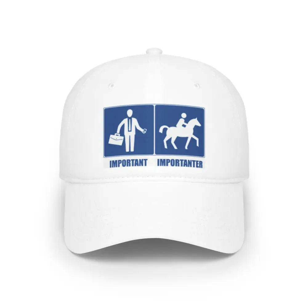 Baseball Cap Funny Quote Work Important Riding Importanter - White / One size - Hats