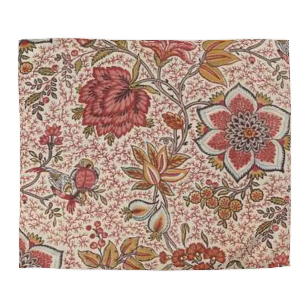 Bohemian Floral Microfiber Duvet Cover - Elegant Bedding for Cozy Bedrooms - King / White - Home Decor