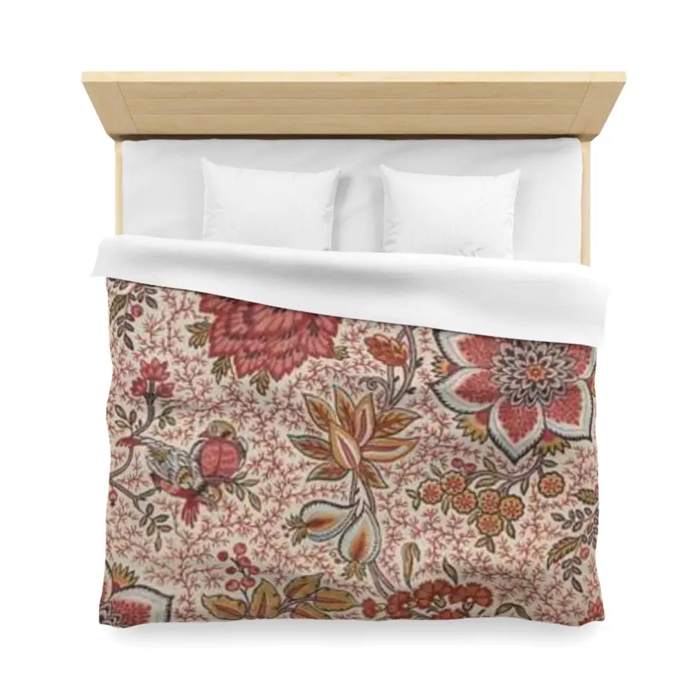 Bohemian Floral Microfiber Duvet Cover - Elegant Bedding for Cozy Bedrooms - Home Decor
