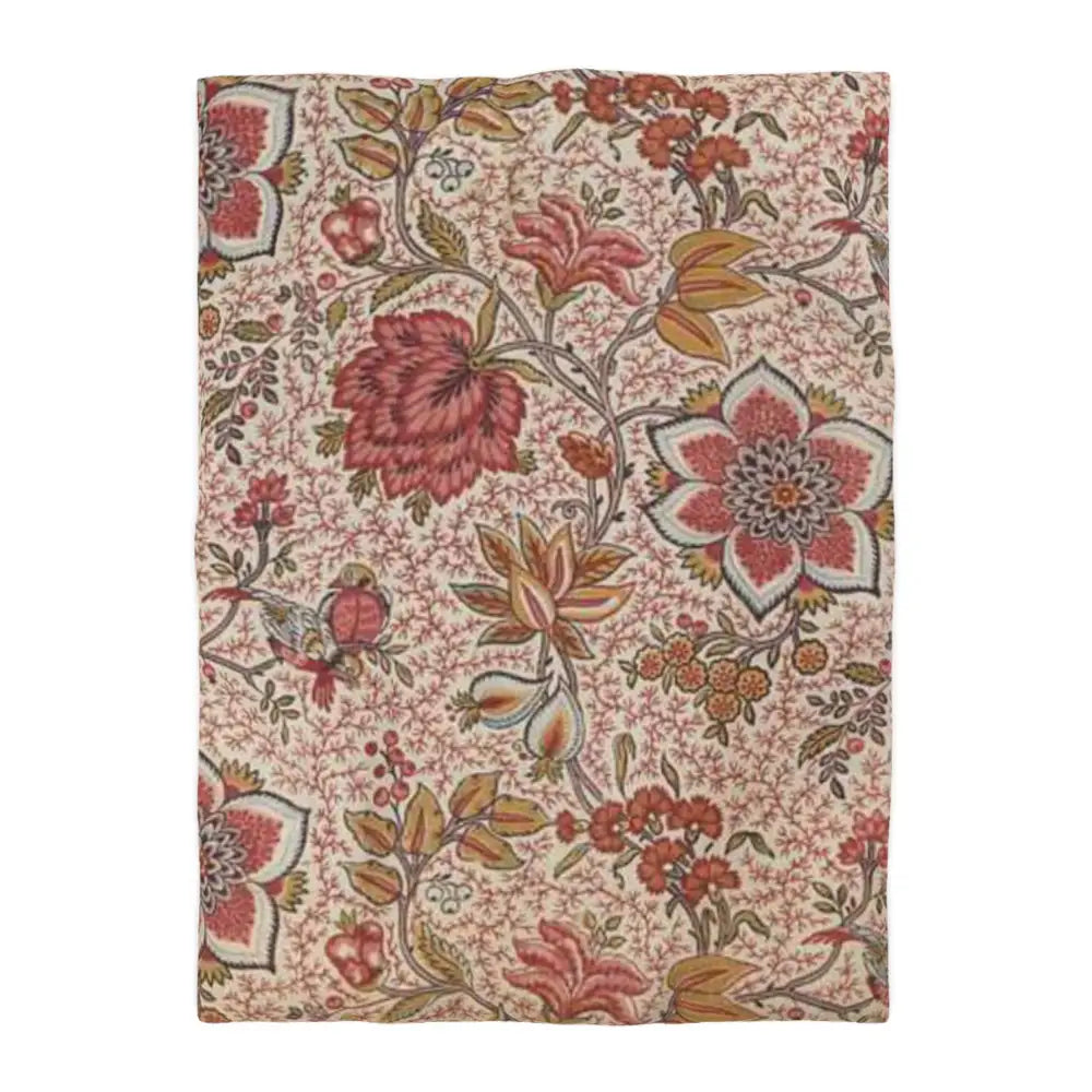 Bohemian Floral Microfiber Duvet Cover - Elegant Bedding for Cozy Bedrooms - Twin XL / White - Home Decor