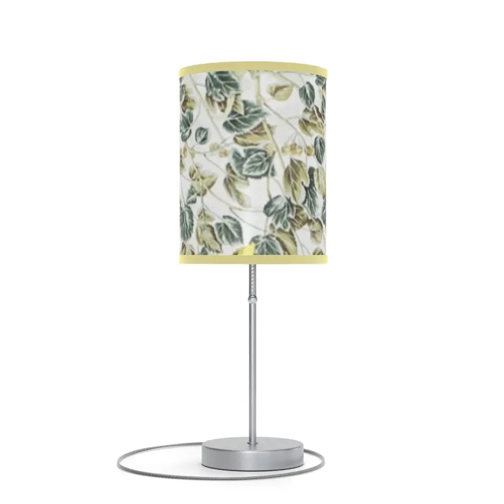 Botanical Table Lamp - Elegant Greenery Decor for Home - Light yellow / Silver / One size - Home Decor
