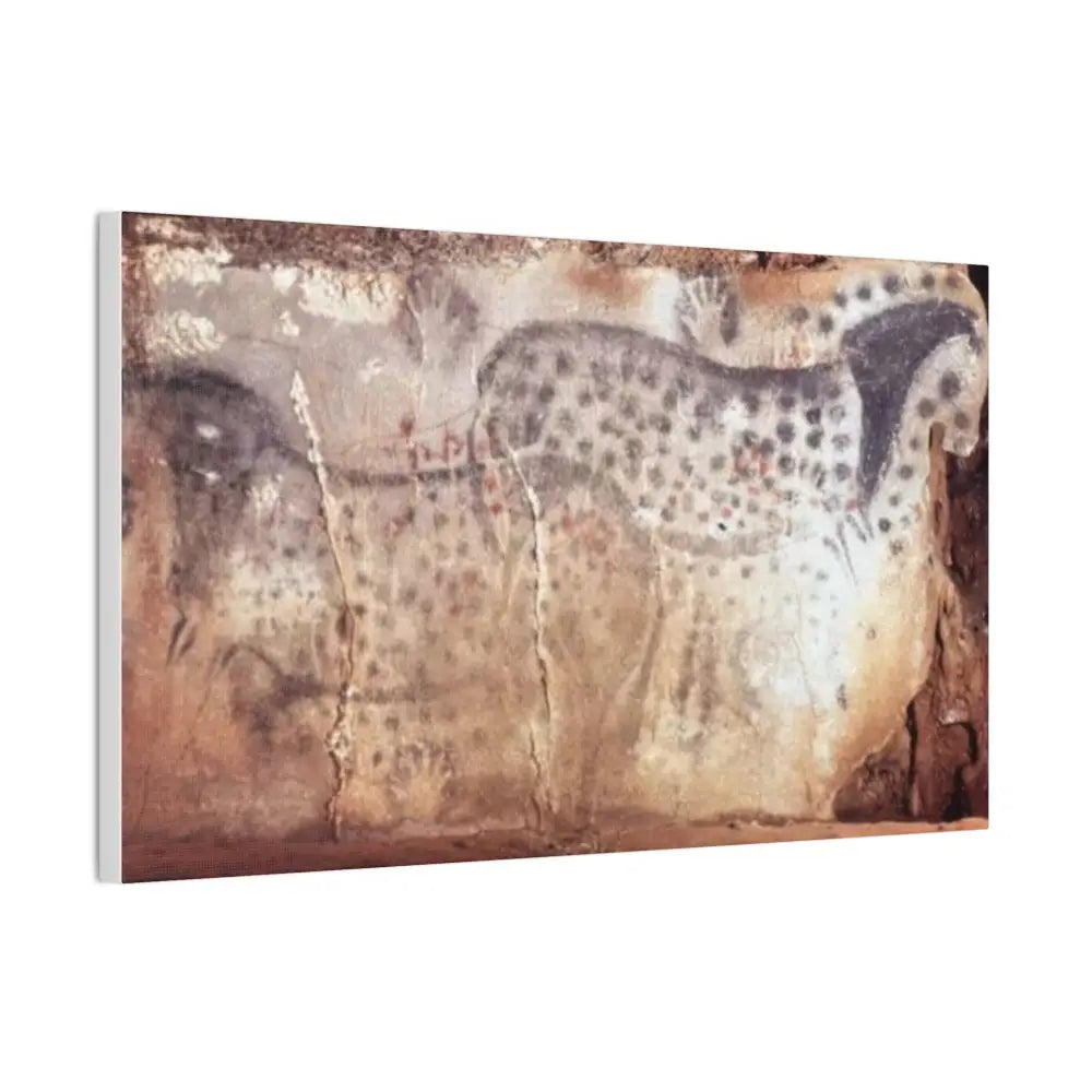Canvas Print - Dappled Horses from Pech Merle Cave 25,000 years ago - 20’’ x 12’’ (Horizontal) / 0.75’’ - Canvas