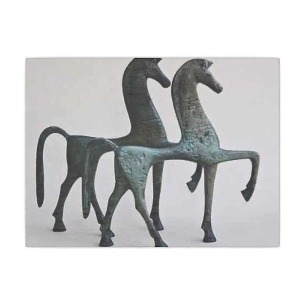 Canvas Print - Greek Horses from 4th BC - 12’’ x 9’’ (Horizontal) / 0.75’’ - Canvas