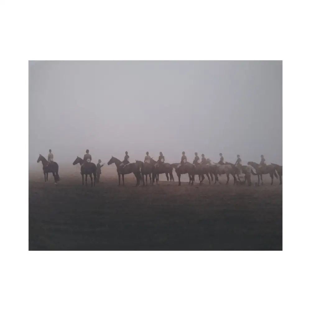 Canvas Print - Judge Pinning Hunter Hack Class Out in the Open Vintage Photo - 48’’ x 36’’ (Horizontal) / 1.25’’