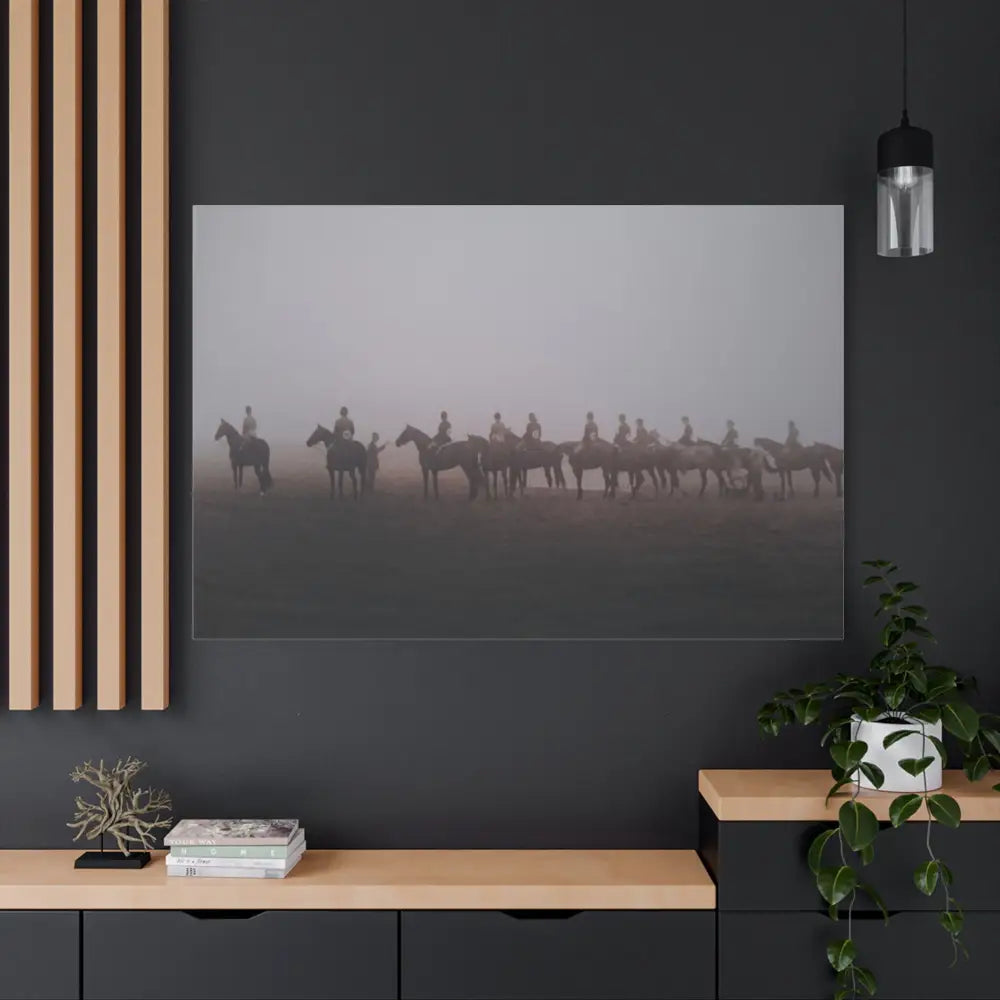 Canvas Print - Judge Pinning Hunter Hack Class Out in the Open Vintage Photo - Canvas