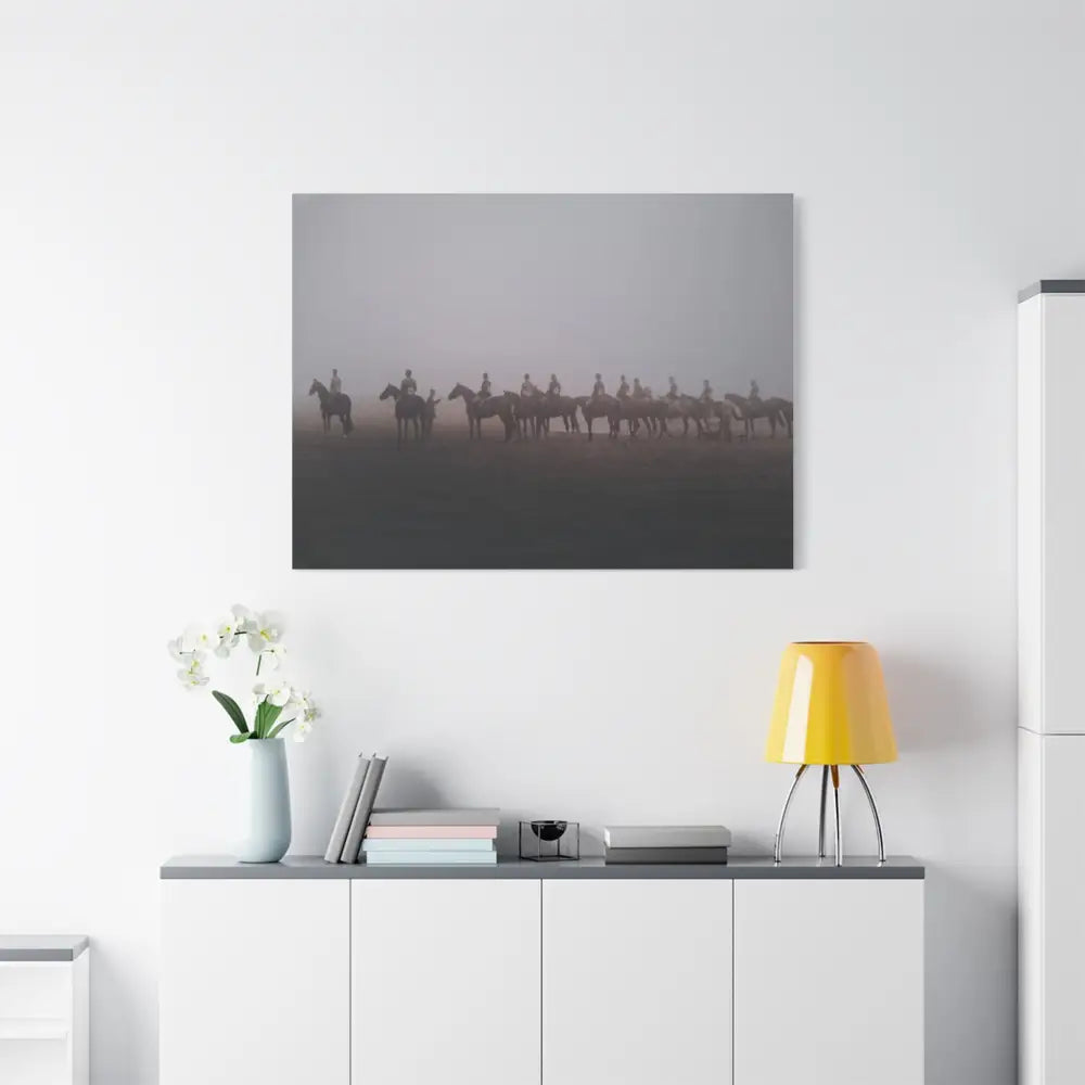 Canvas Print - Judge Pinning Hunter Hack Class Out in the Open Vintage Photo - Canvas