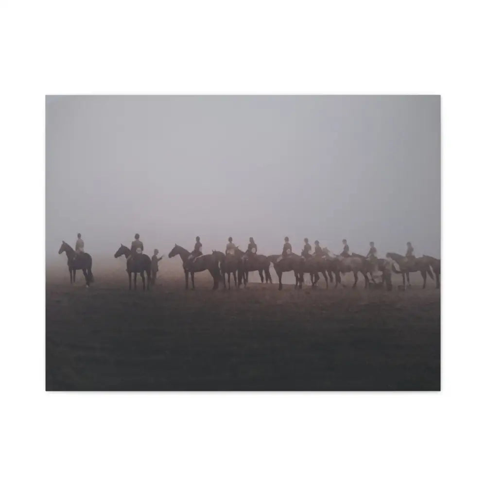 Canvas Print - Judge Pinning Hunter Hack Class Out in the Open Vintage Photo - 32’’ x 24’’ (Horizontal) / 1.25’’