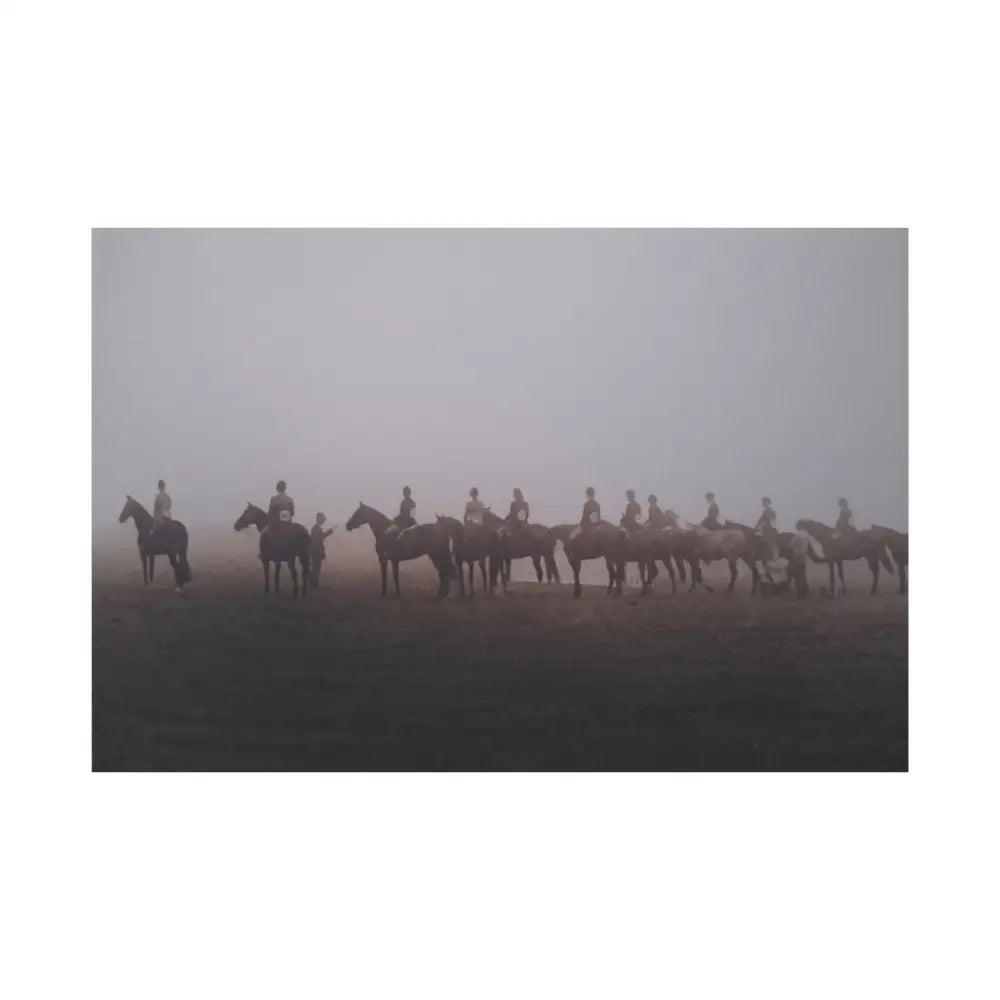 Canvas Print - Judge Pinning Hunter Hack Class Out in the Open Vintage Photo - 60’’ x 40’’ (Horizontal) / 1.25’’