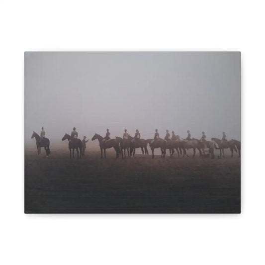 Canvas Print - Judge Pinning Hunter Hack Class Out in the Open Vintage Photo - 12’’ x 9’’ (Horizontal) / 1.25’’ - Canvas