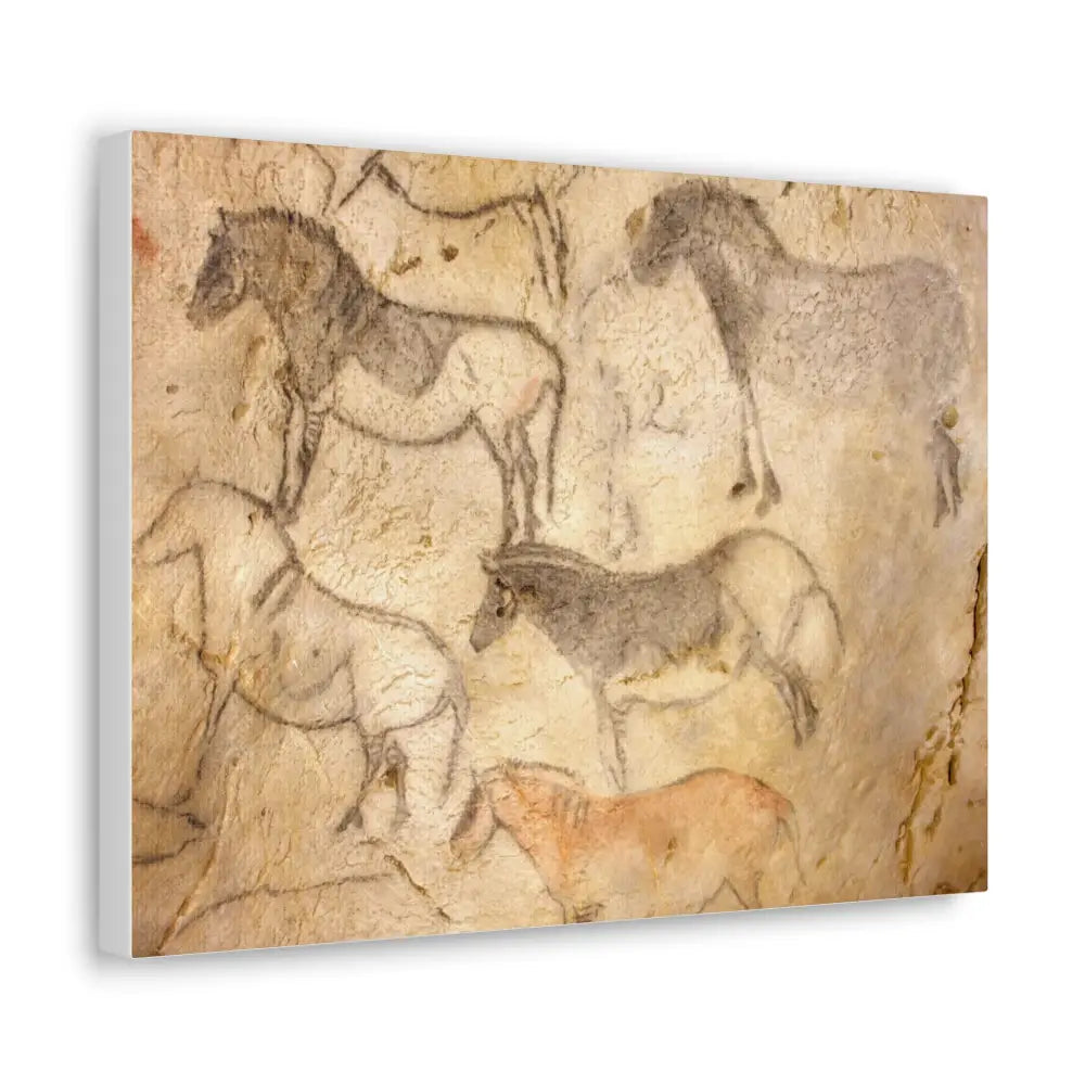 Canvas Print - Prehistoric Horse Painting Replica - 16″ x 12″ (Horizontal) / 1.18’’ - Canvas