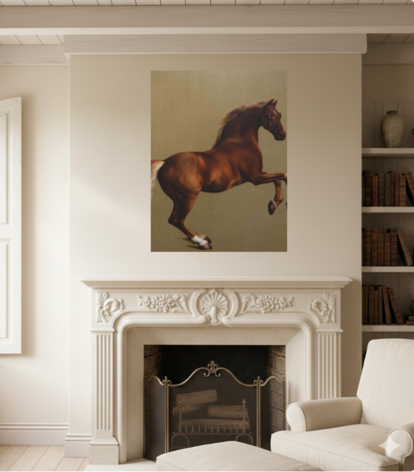 George Stubbs Whistlejacket Framed Matte Canvas Print
