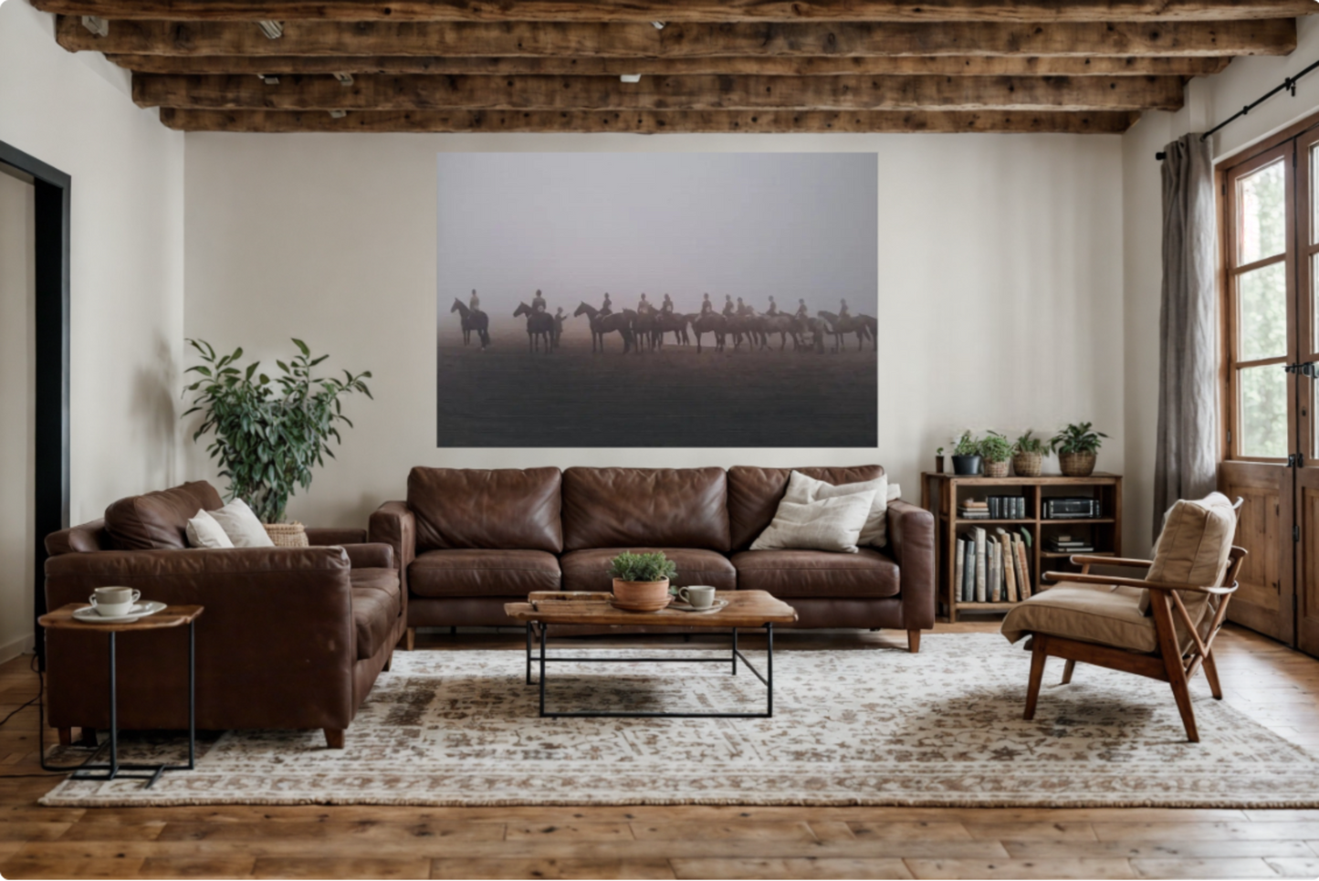 Canvas Print - Judge Pinning Hunter Hack Class Out in the Open Vintage Photo
