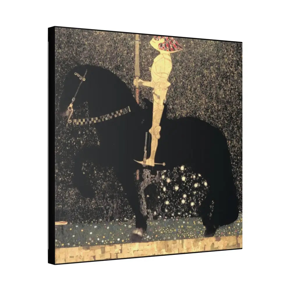 Canvas Wall Art - Life is a Struggle Medieval Knight by Gustave Klimt - Canvas
