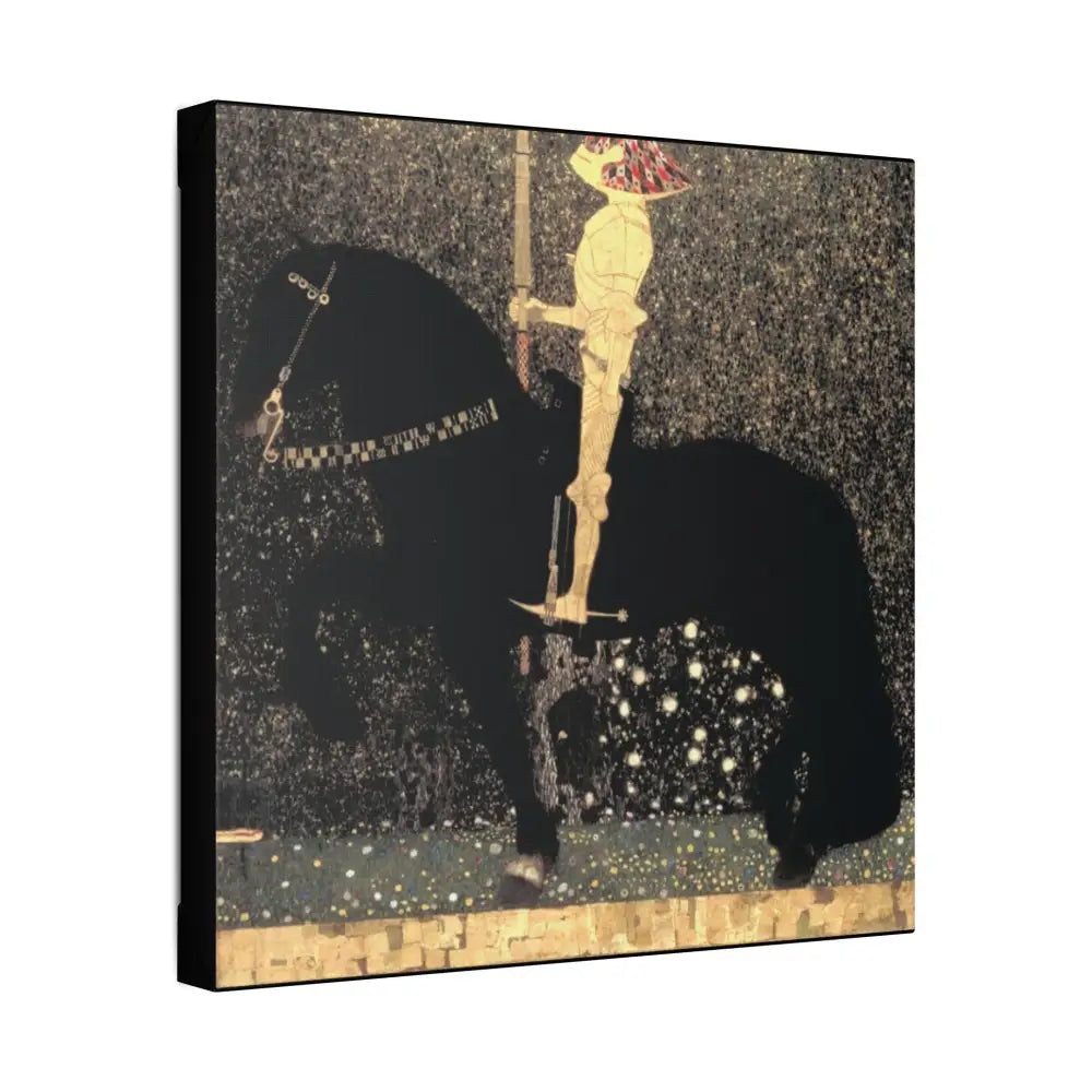 Canvas Wall Art - Life is a Struggle Medieval Knight by Gustave Klimt - Canvas