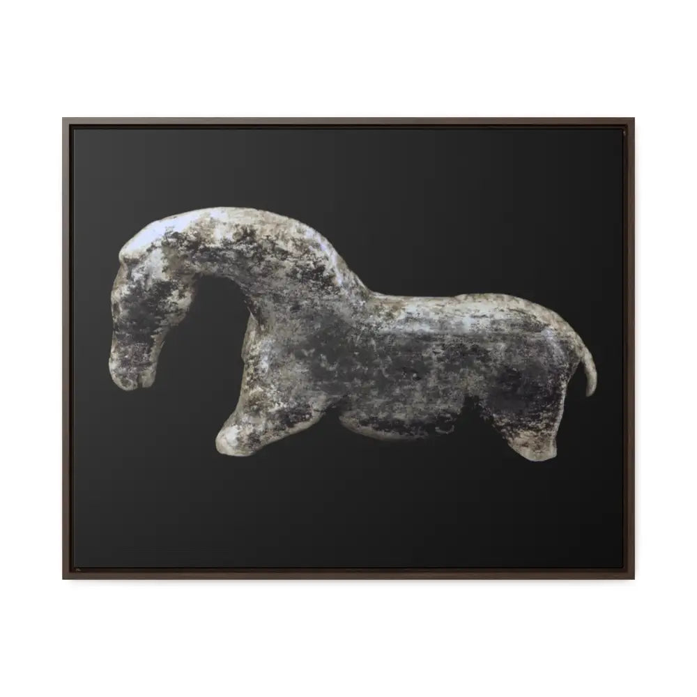 Canvas Wraps - The Vogelherd Horse Mammoth Tusk Sculpture - Canvas