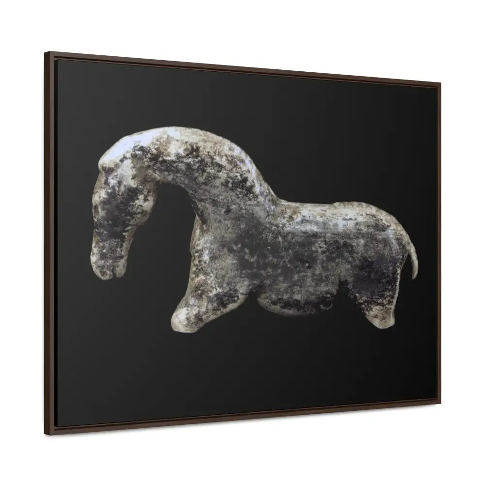 Canvas Wraps - The Vogelherd Horse Mammoth Tusk Sculpture - Canvas