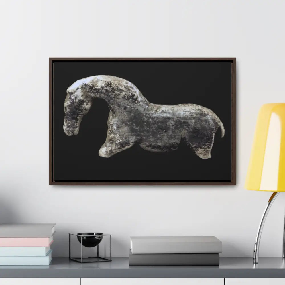 Canvas Wraps - The Vogelherd Horse Mammoth Tusk Sculpture - Canvas