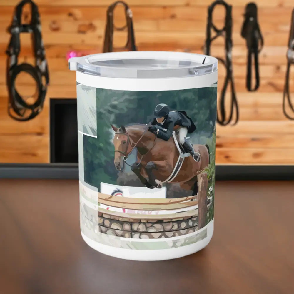 Coffee Mug - Show Hunter Derby Horse Photo Design - 10oz / White - Mug