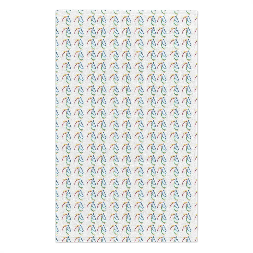 Colorful Grooming Towel for Horse Show or at home - White / 11’’ × 18’’ - Home Decor