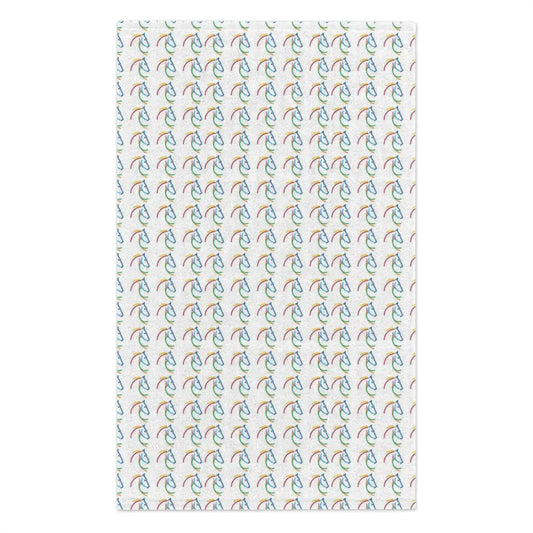 Colorful Grooming Towel for Horse Show or at home - White / 11’’ × 18’’ - Home Decor