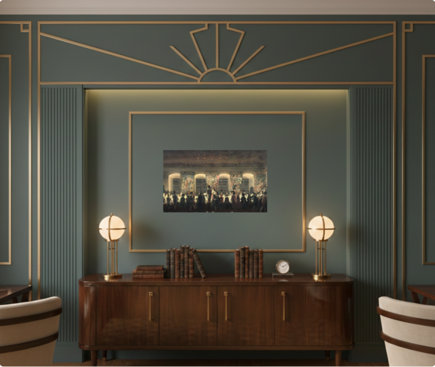 Duke's Banquet Canvas Stretched Art