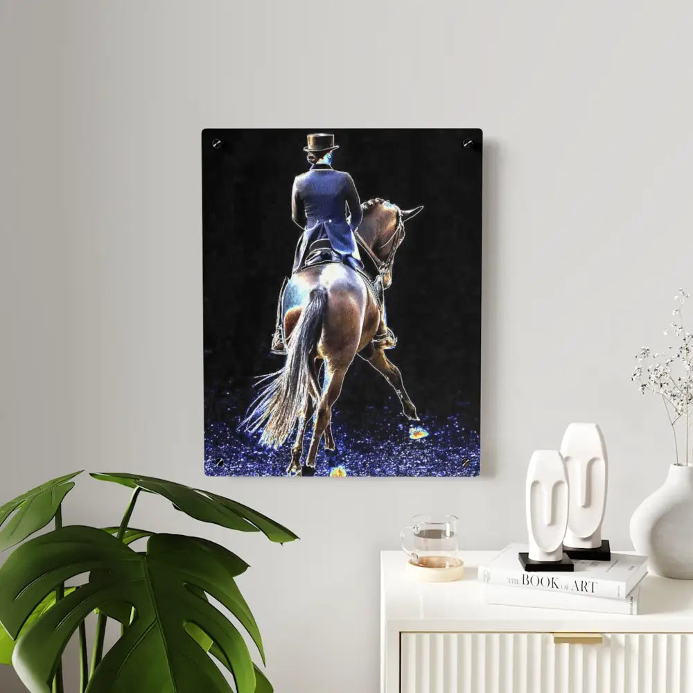 Elegant Equestrian Acrylic Wall Art Panels - Modern Horseback Decor - Home Decor