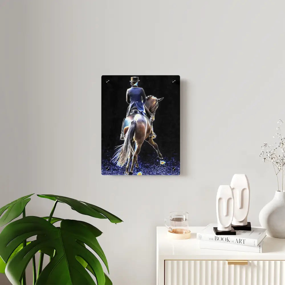 Elegant Equestrian Acrylic Wall Art Panels - Modern Horseback Decor - Home Decor