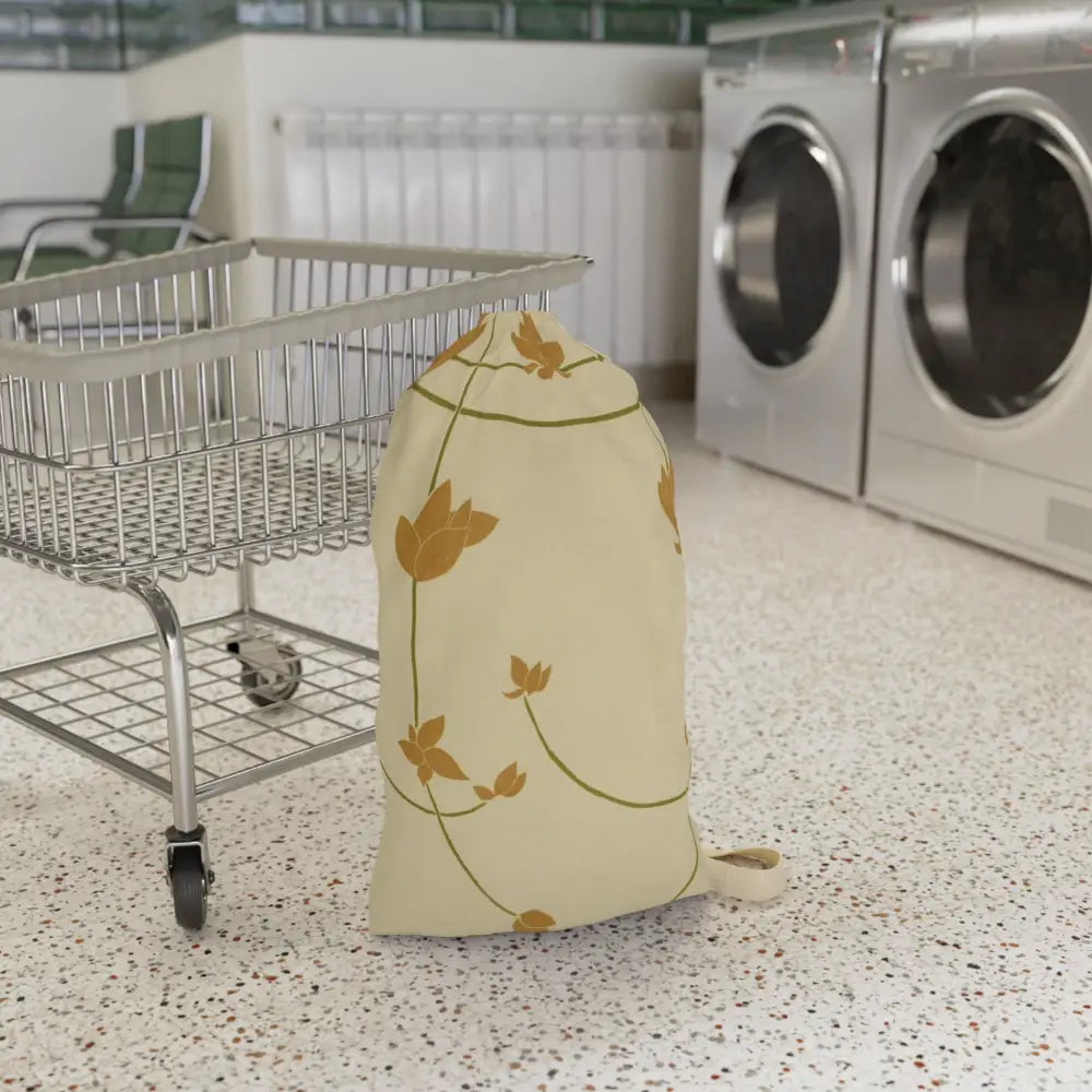 Elegant Floral Laundry Bag - Perfect for those horse show clothes - 18’’ × 29’’ - Home Decor