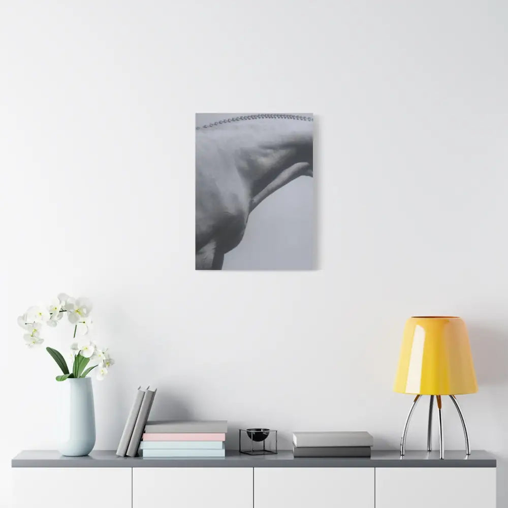 Elegant Horse Canvas Wall Art - Stretched Matte Print: Hunter Braids - Canvas