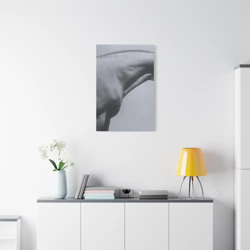 Elegant Horse Canvas Wall Art - Stretched Matte Print: Hunter Braids - Canvas