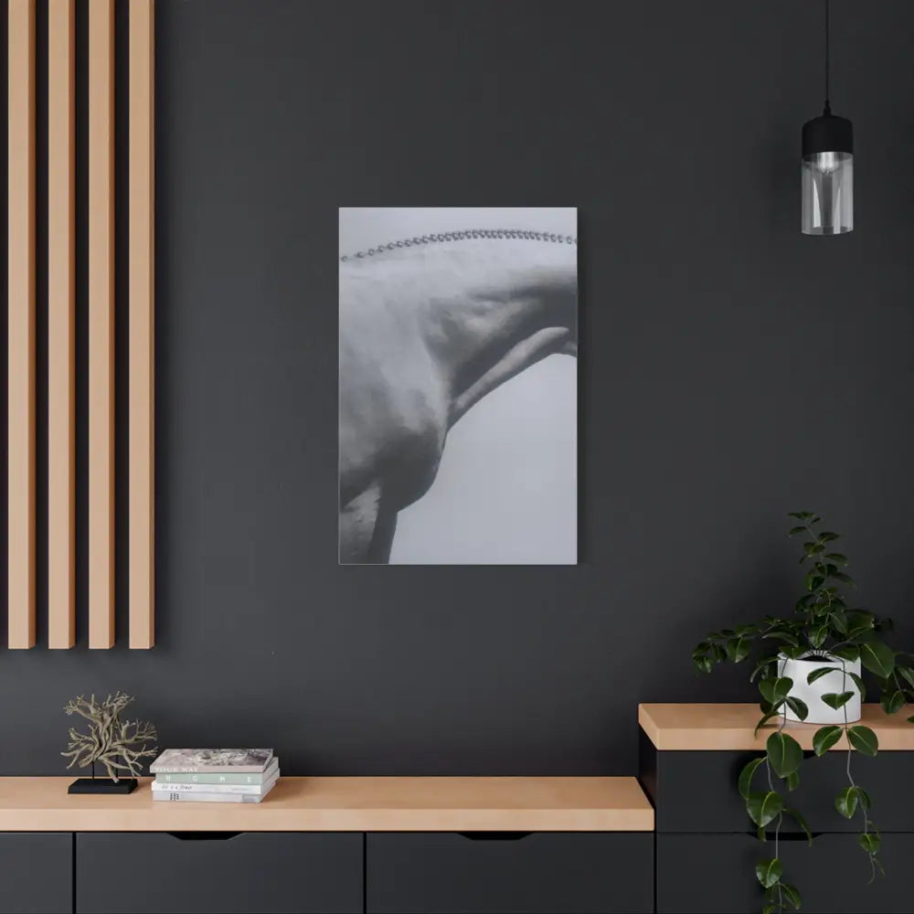 Elegant Horse Canvas Wall Art - Stretched Matte Print: Hunter Braids - Canvas