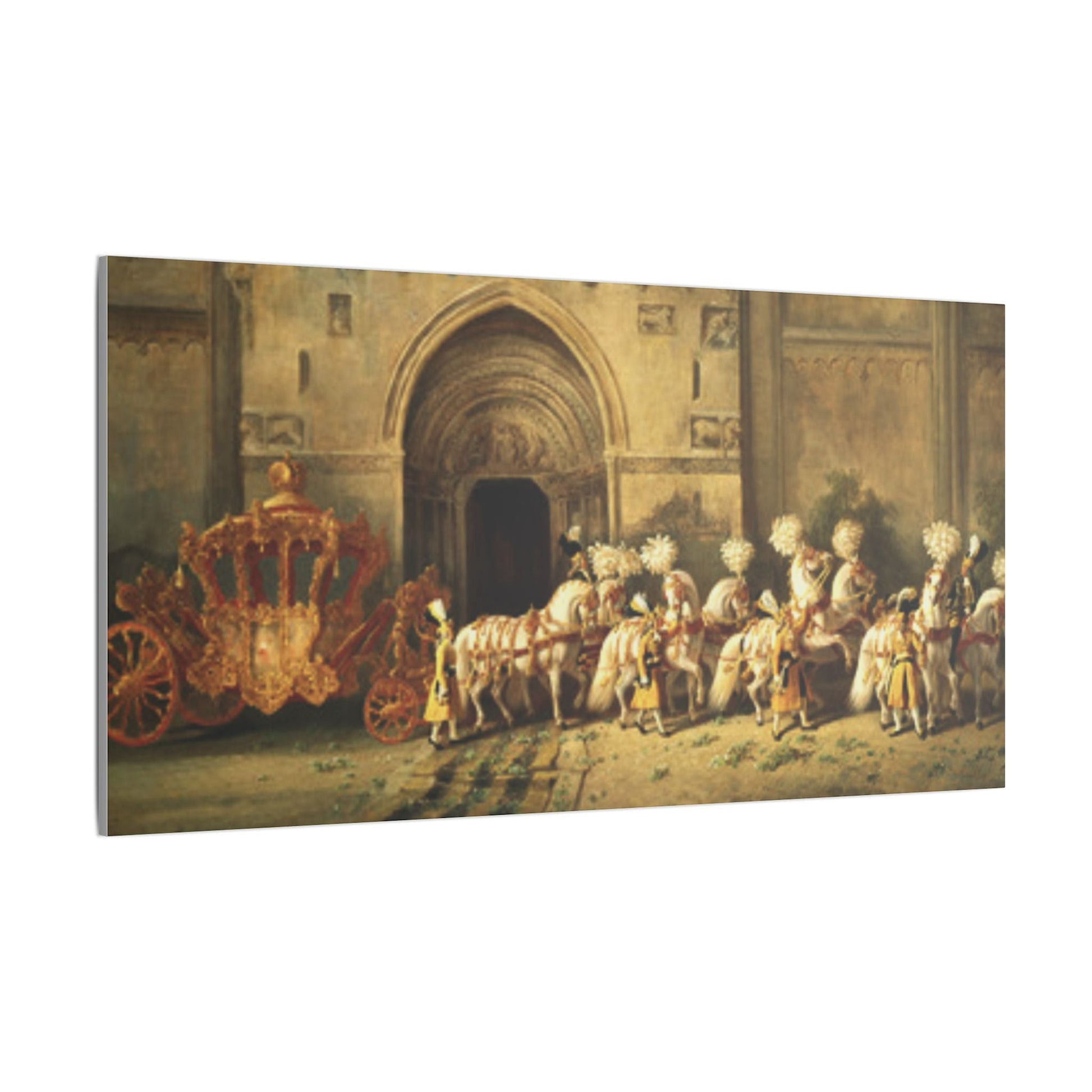 Elegant Stretched Canvas Art - Royal Carriage - Canvas