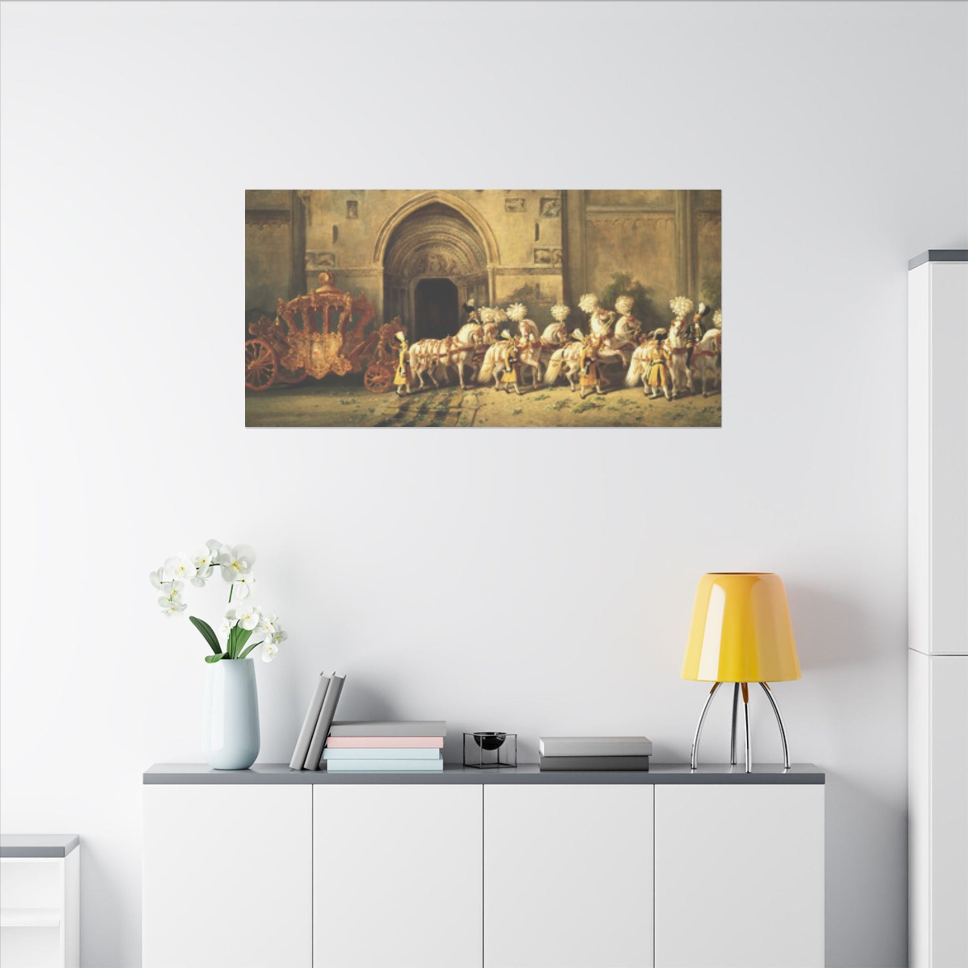 Elegant Stretched Canvas Art - Royal Carriage - Canvas
