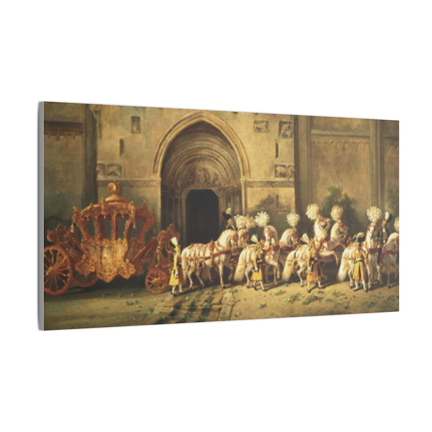 Elegant Stretched Canvas Art - Royal Carriage - Canvas