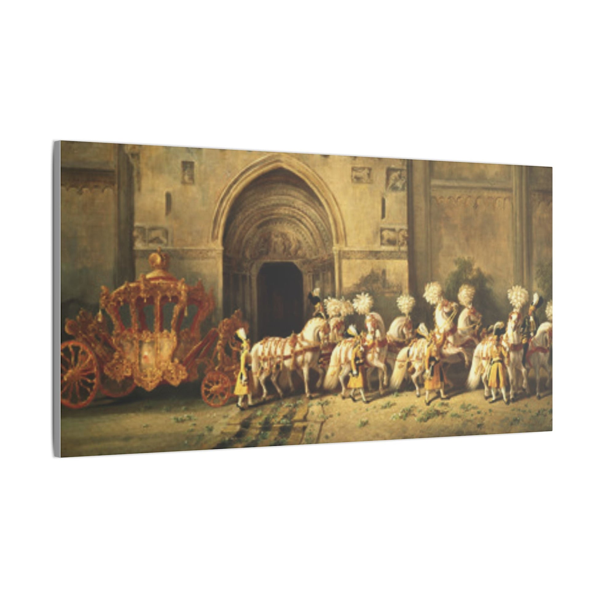 Elegant Stretched Canvas Art - Royal Carriage - Canvas