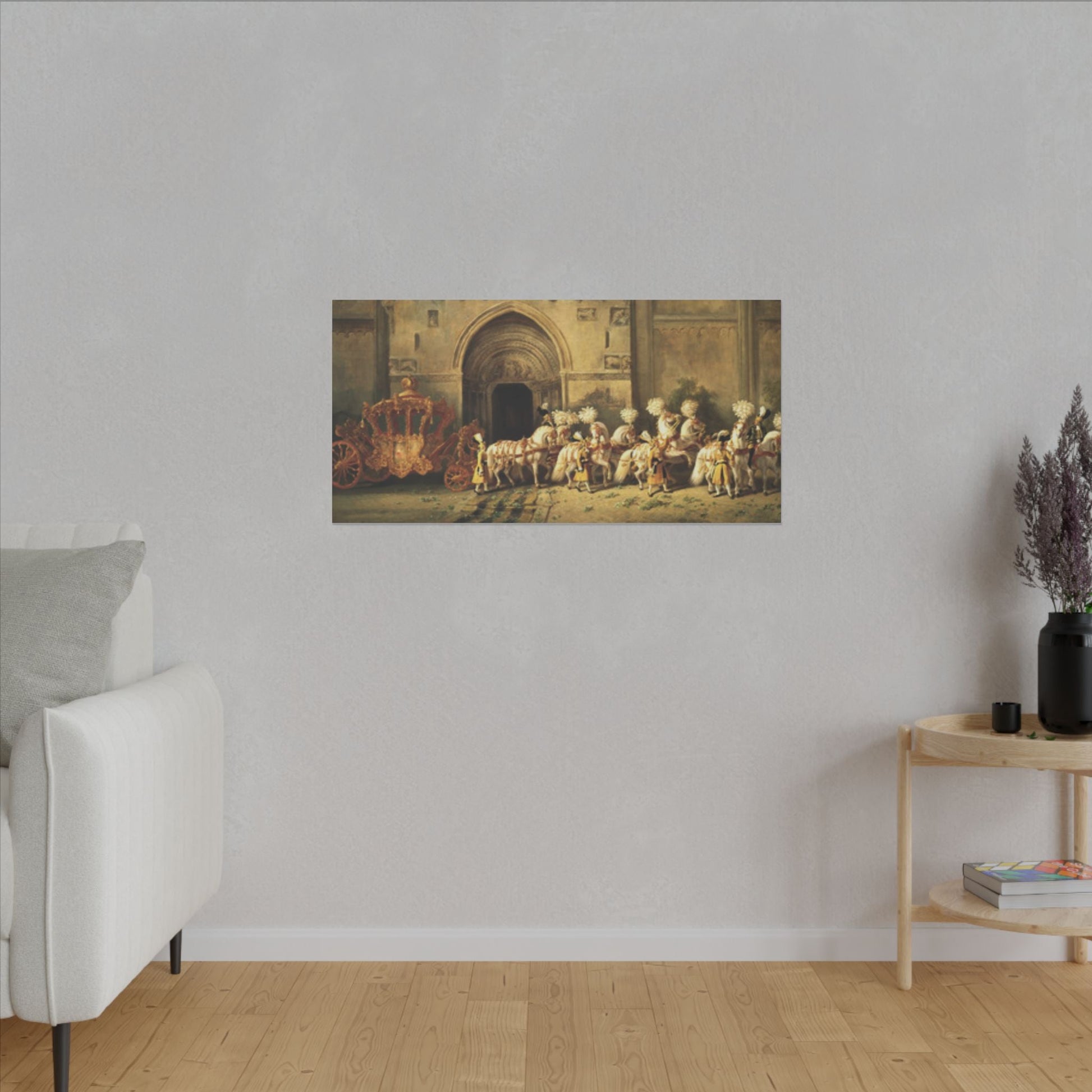 Elegant Stretched Canvas Art - Royal Carriage - Canvas