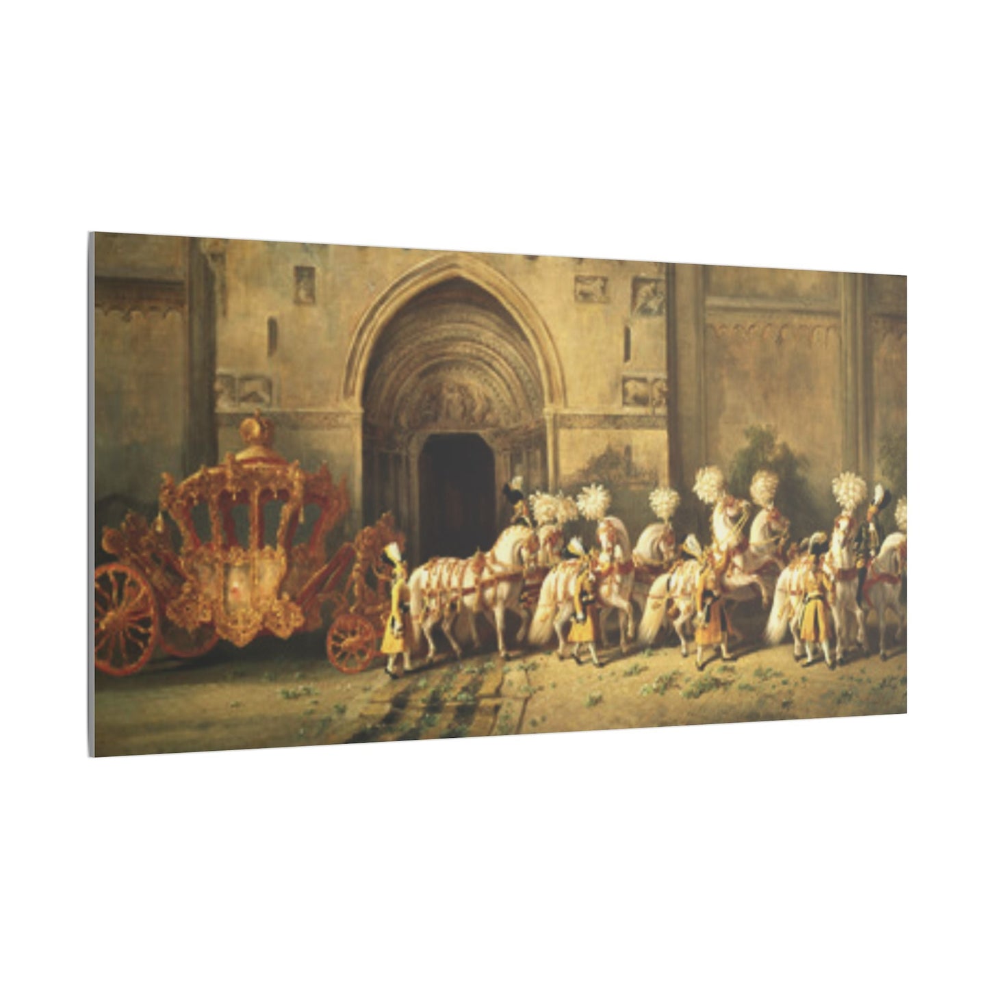 Elegant Stretched Canvas Art - Royal Carriage - Canvas