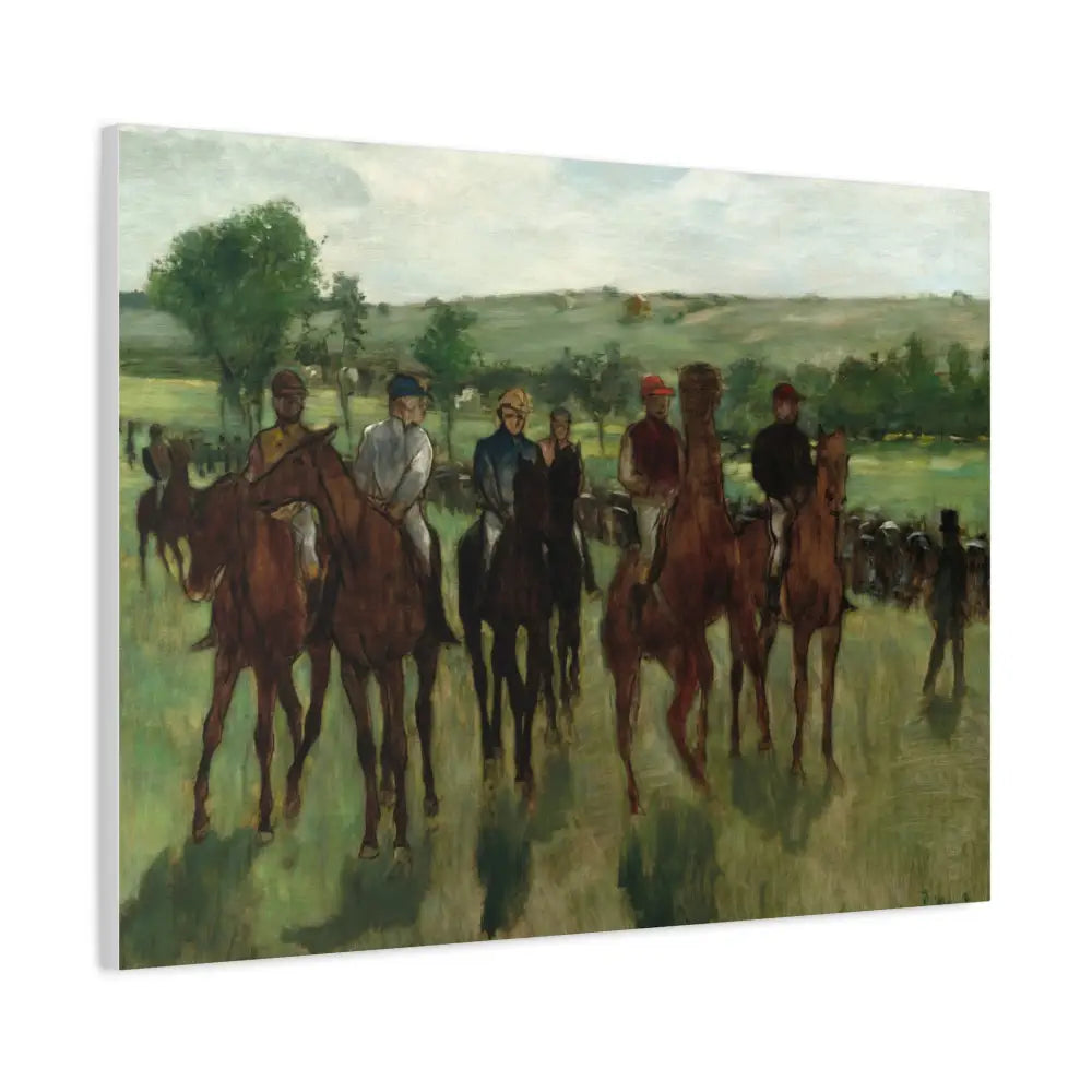 Equestrian Art Canvas Print - Classic Horse Riding Scene - Canvas