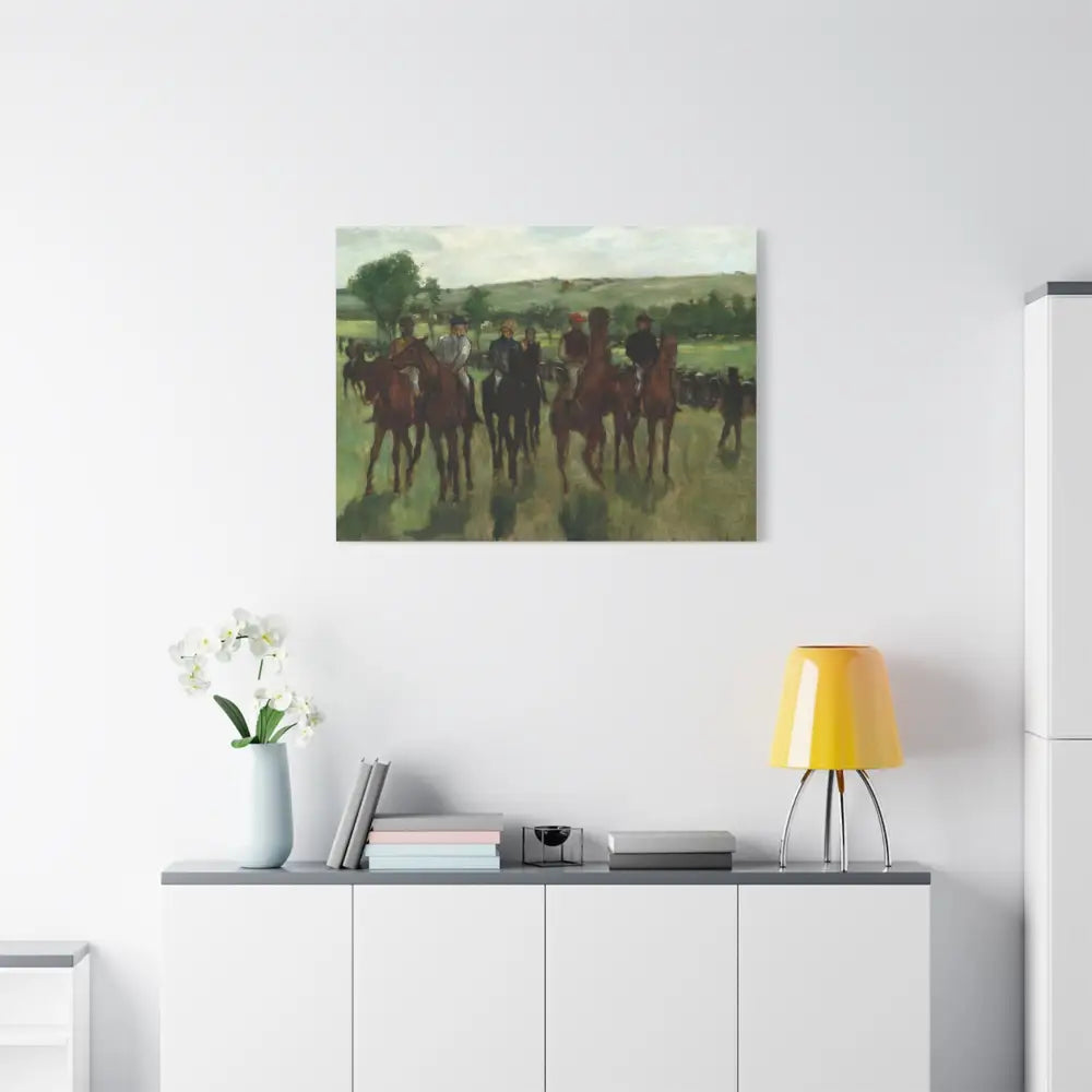 Equestrian Art Canvas Print - Classic Horse Riding Scene - Canvas