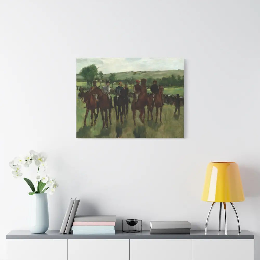Equestrian Art Canvas Print - Classic Horse Riding Scene - Canvas