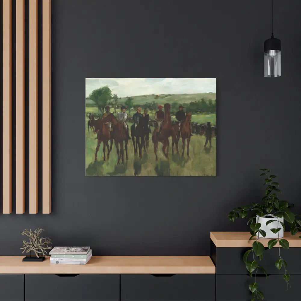 Equestrian Art Canvas Print - Classic Horse Riding Scene - Canvas