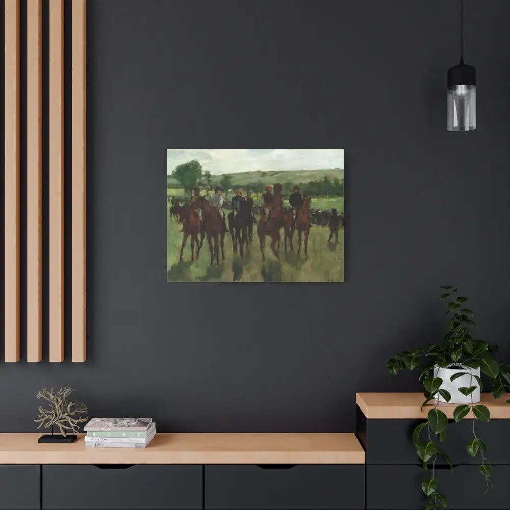 Equestrian Art Canvas Print - Classic Horse Riding Scene - Canvas