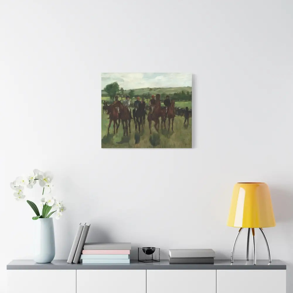 Equestrian Art Canvas Print - Classic Horse Riding Scene - Canvas